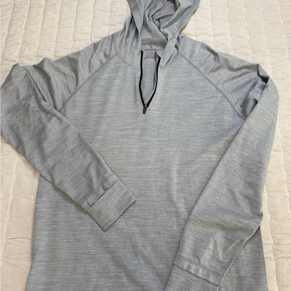 Fabletics Men's Gray Zip-Up Sweater - Picture 2 of 5